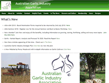 Tablet Screenshot of garlicaustralia.asn.au
